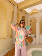 Do'oo El Shamasy Printed Linen Set