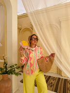 Halawt Shamsna Printed Linen Set