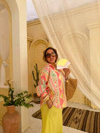 Halawt Shamsna Printed Linen Set